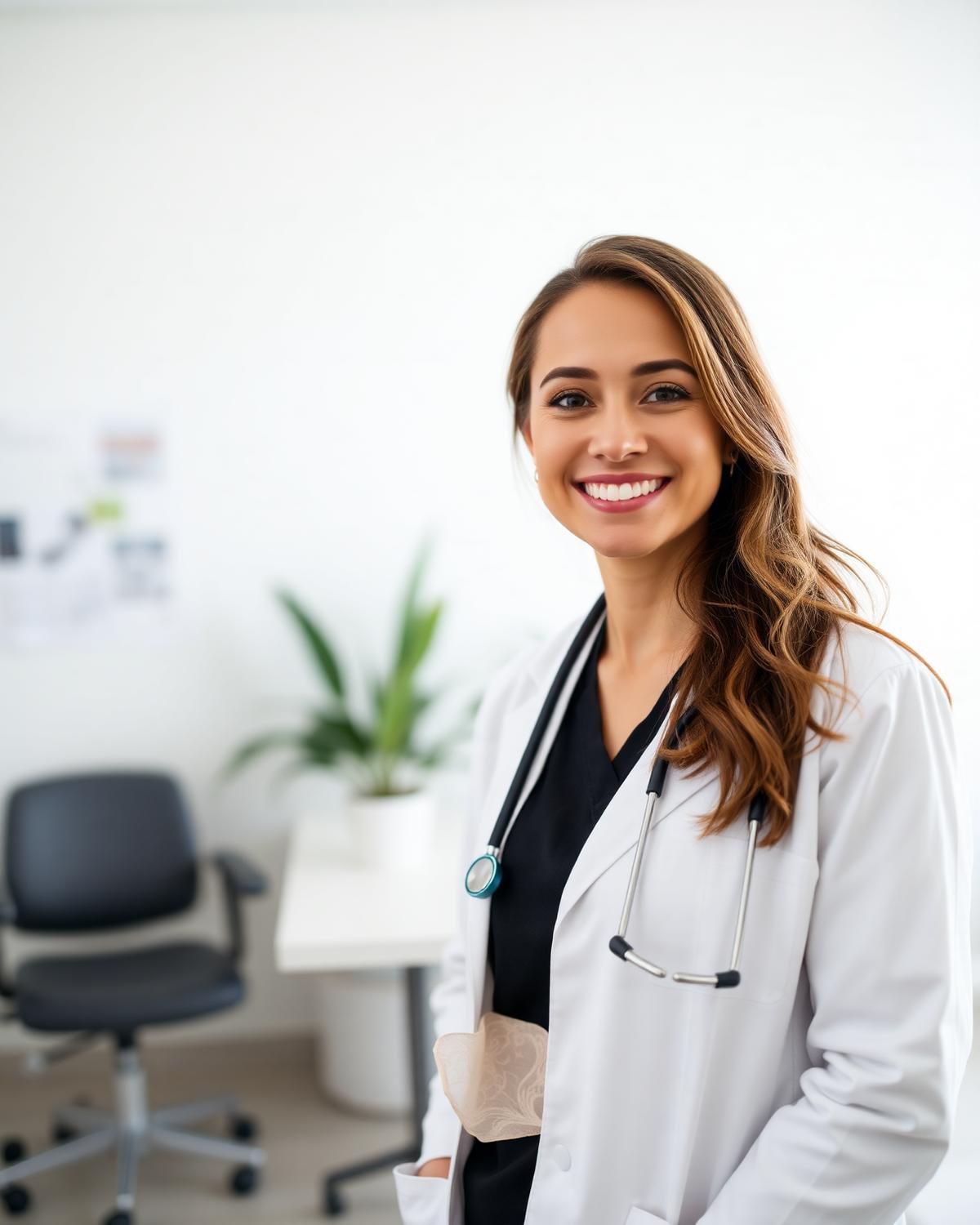 Médica en una clínica de Puerto Rico